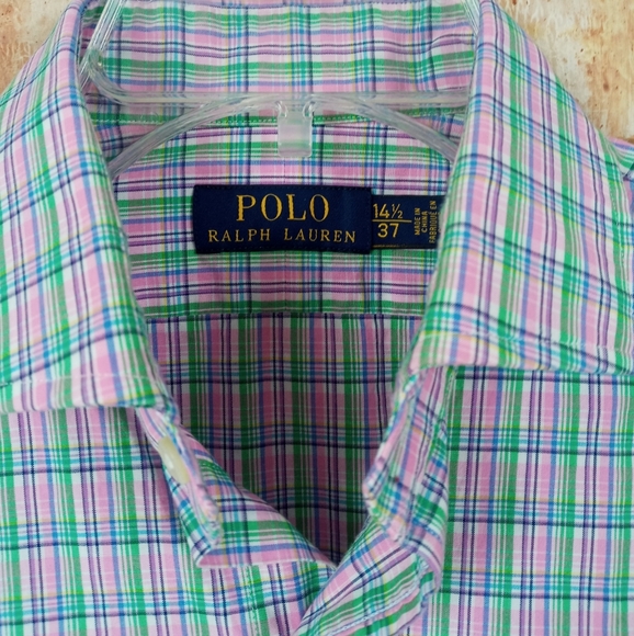 Polo Ralph Lauren shirt long sleeve Sz 14 1/2. - Picture 4 of 5